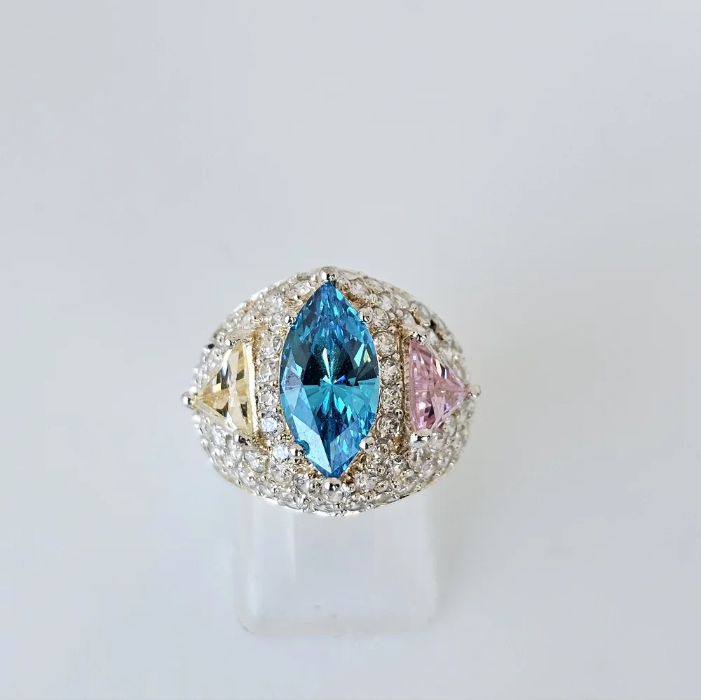 Authentic Victoria Wieck Absolute Ring Sterling Silver Size 5.5 - Picture 4 of 6